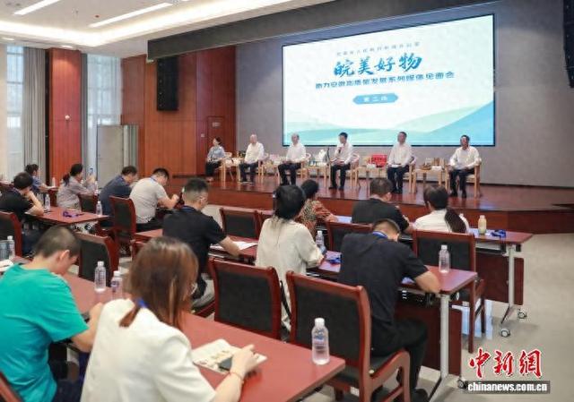 7月24日，“皖美好物 助力安徽高质量发展”系列媒体见面会(第二场)在明光市举行。中新社记者 赵强 摄