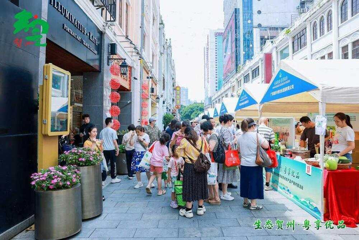 北京路变身山乡风物市集，一站式尽览肇贺长寿风味